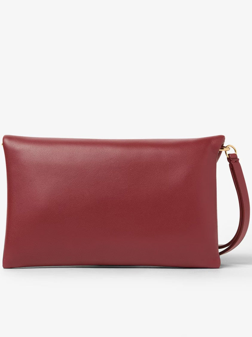 Fendi Mamma Baguette Nappa Leather Wristlet Pouch