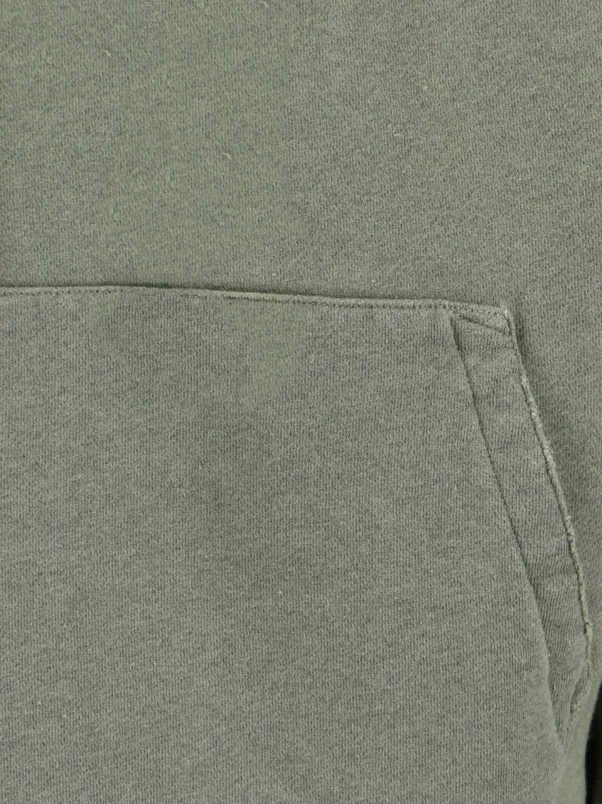 Amiri Muted Green Hoodie With Kangaroo Pocket And Drawstring Hood