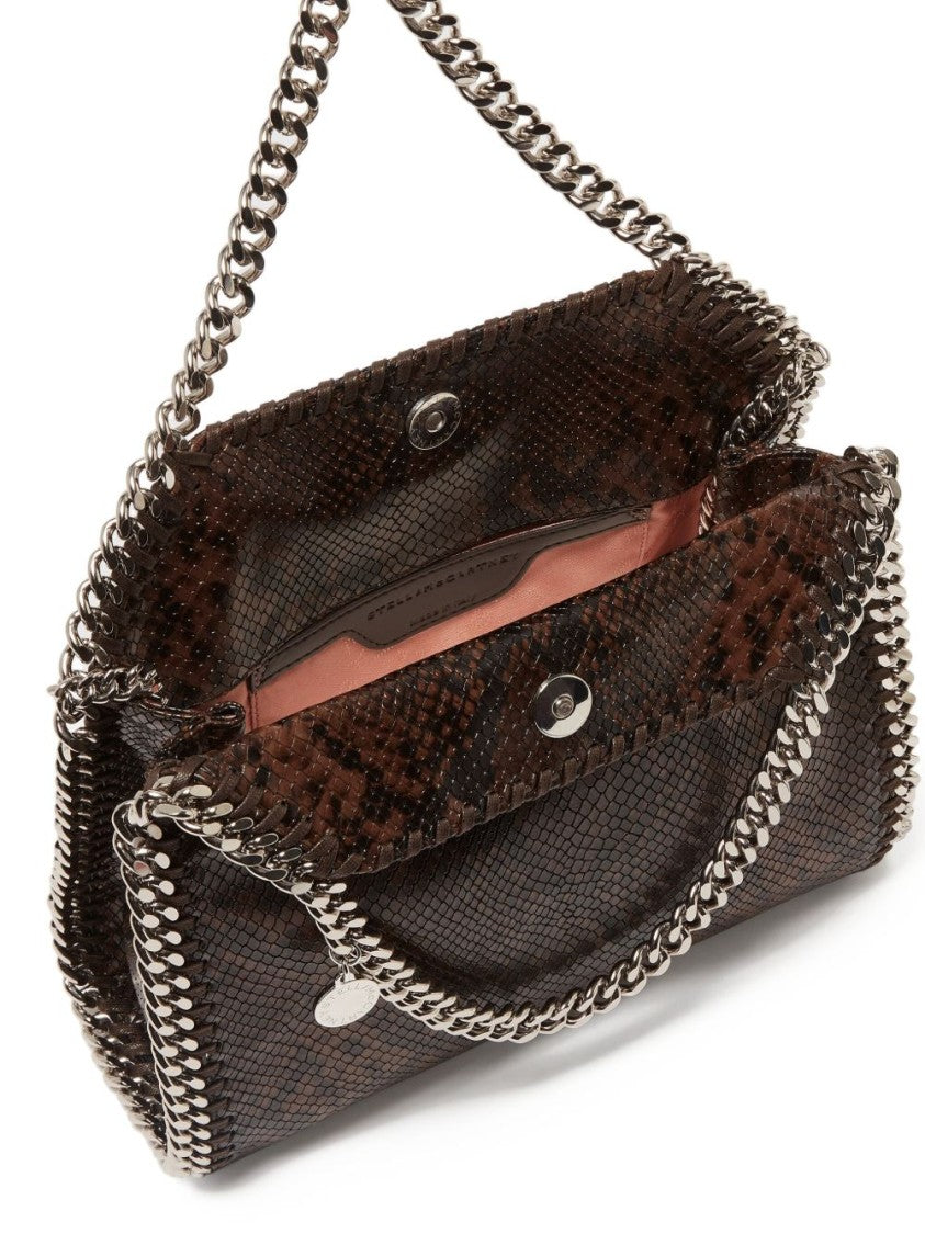 Stella Mccartney Structured Snakeskin Handbag