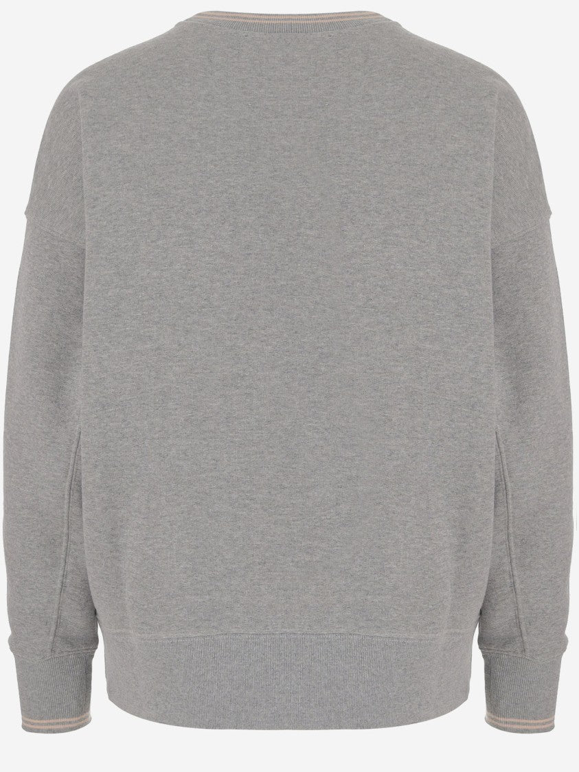 Autry Cotton Crew Neck Sweatshirt With Logo Lettering