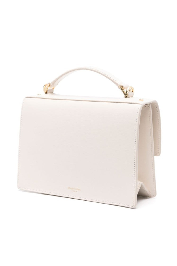 Golden Goose Venezia White Cow Leather Handbag