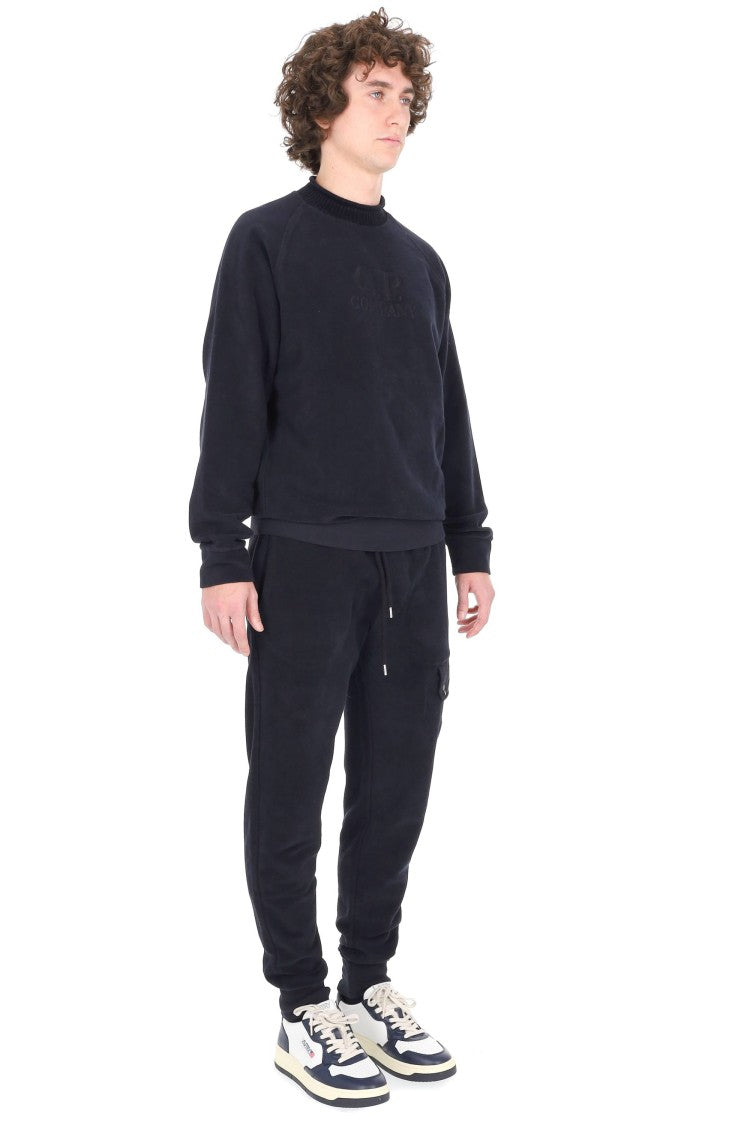 C.P. Company Brushed Cotton Sweatshirt With Ribbed Roll Neck