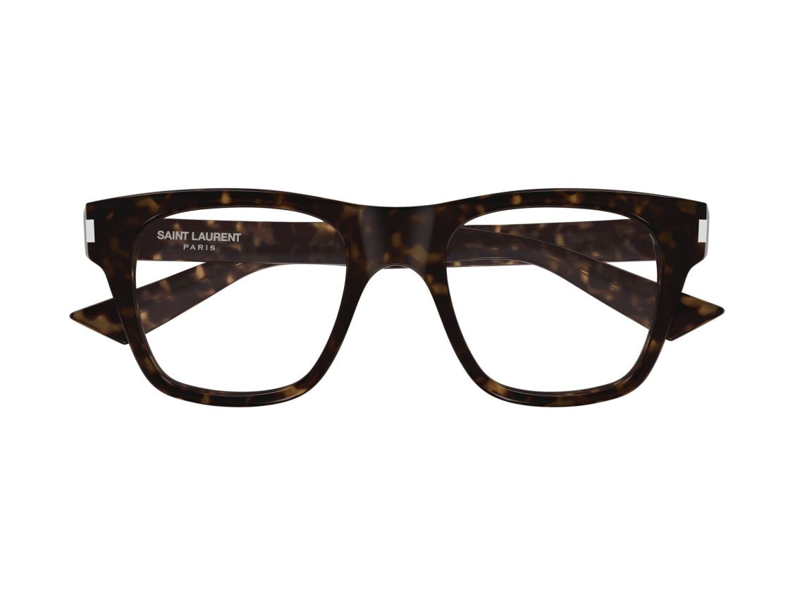 Saint Laurent Sl 875 Opt Square Tortoiseshell Acetate Eyeglasses