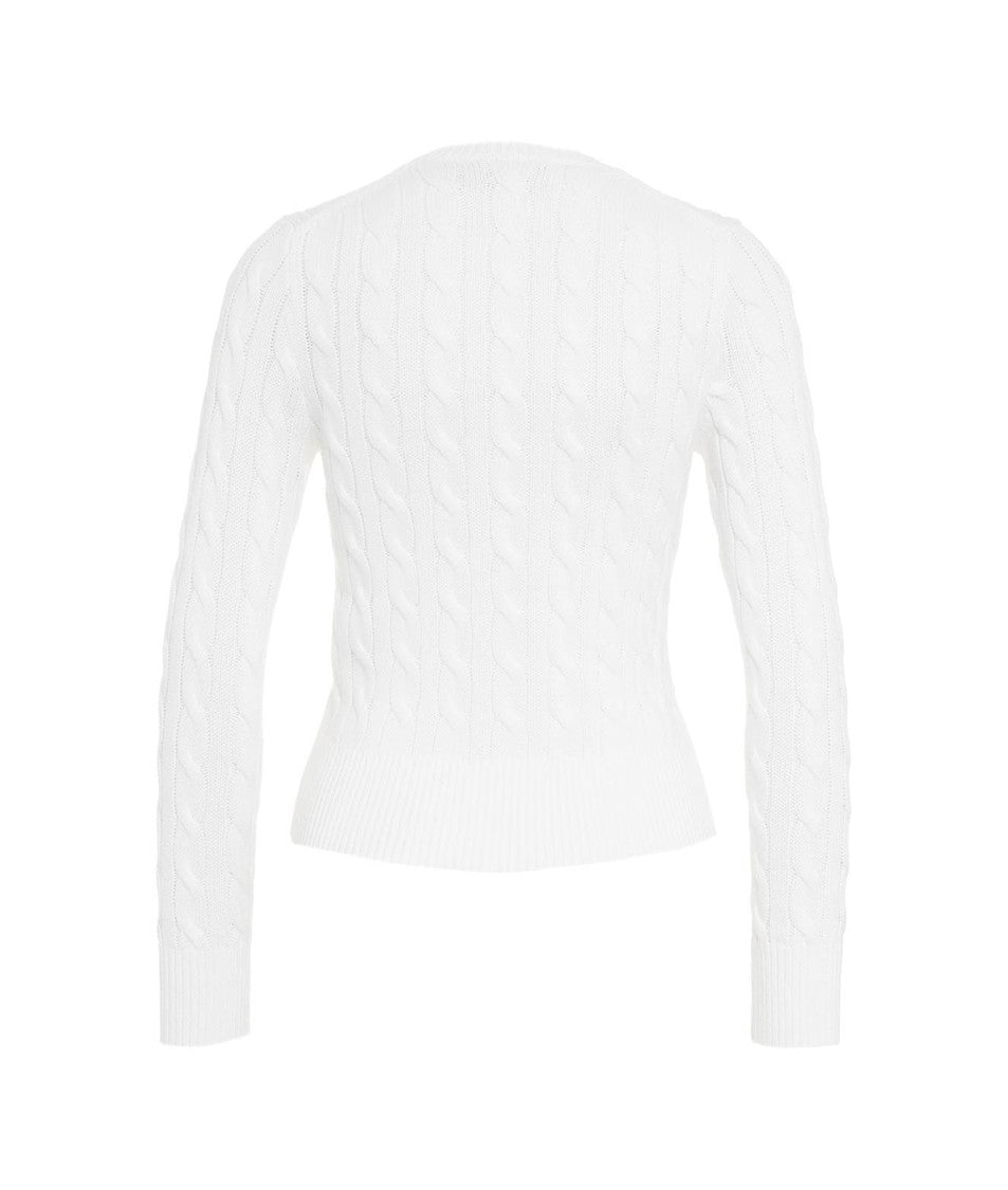 Polo Ralph Lauren Classic Cable Knit Cardigan Button-Down Front