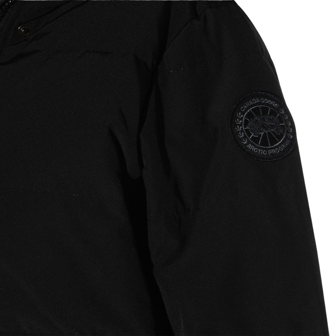 Canada Goose Long Minimalist Coat With Hood And Front Zip Closure
