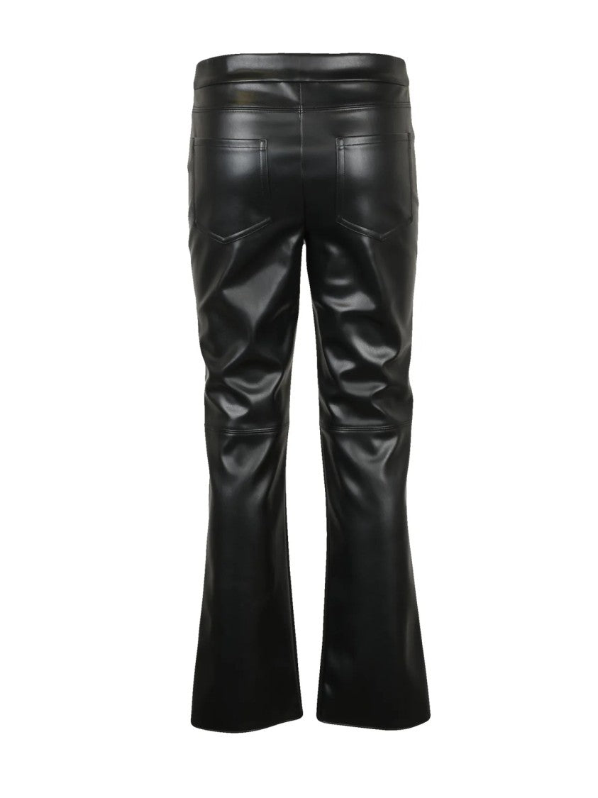 Max Mara Fluid Drape Black Trousers With Flared Leg And Practical Pockets