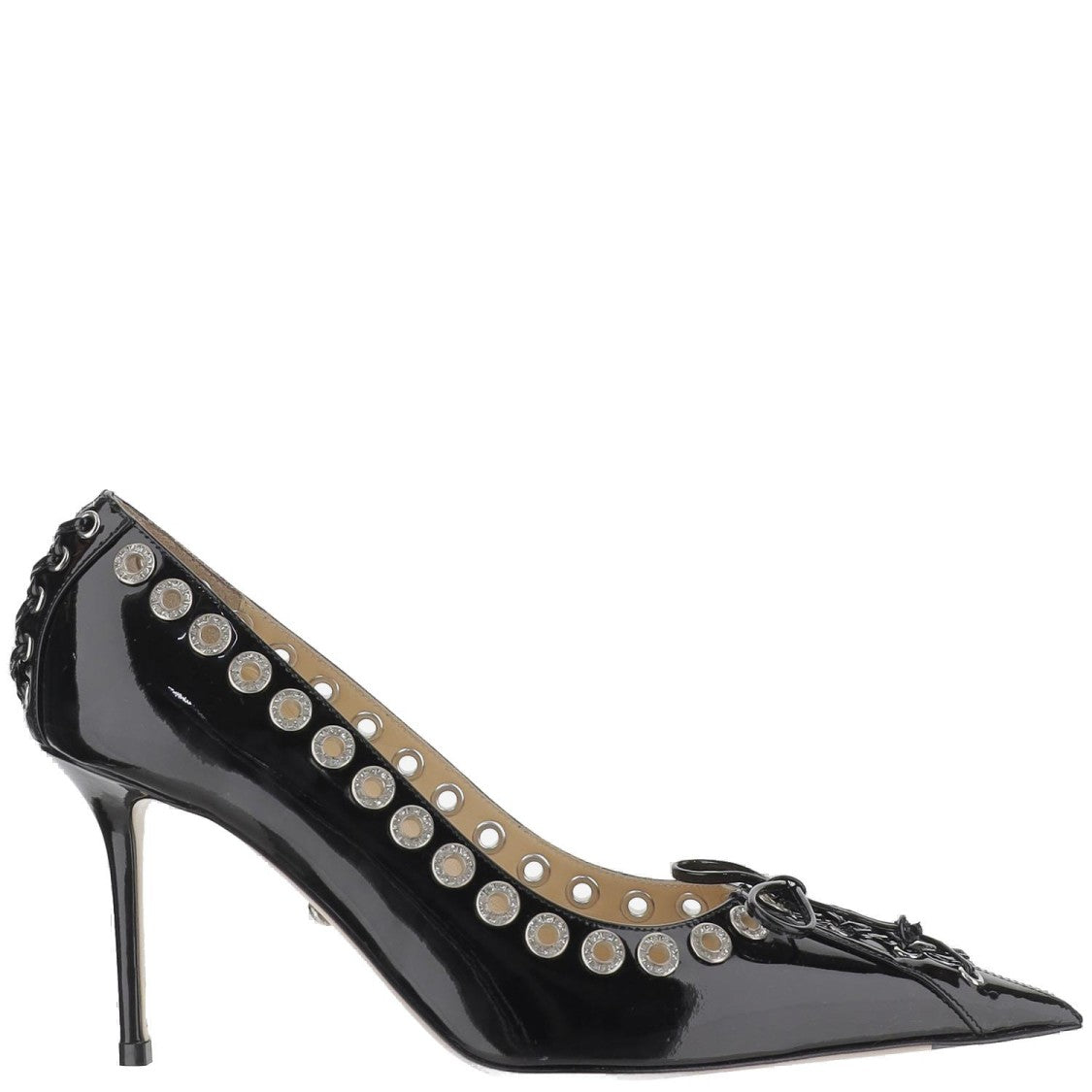 Mach & Mach Corset-Style Crystal-Embellished Pumps