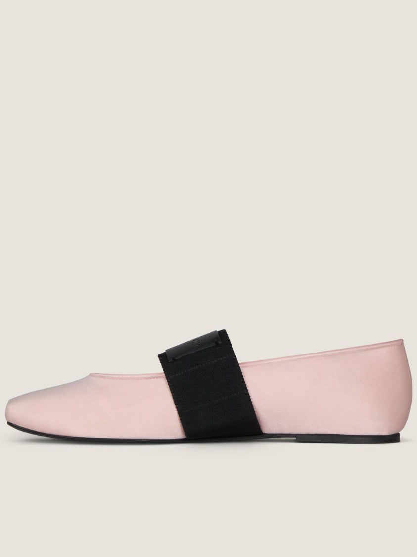 Givenchy Sliced Square Pointed Pink Ballerina Flats