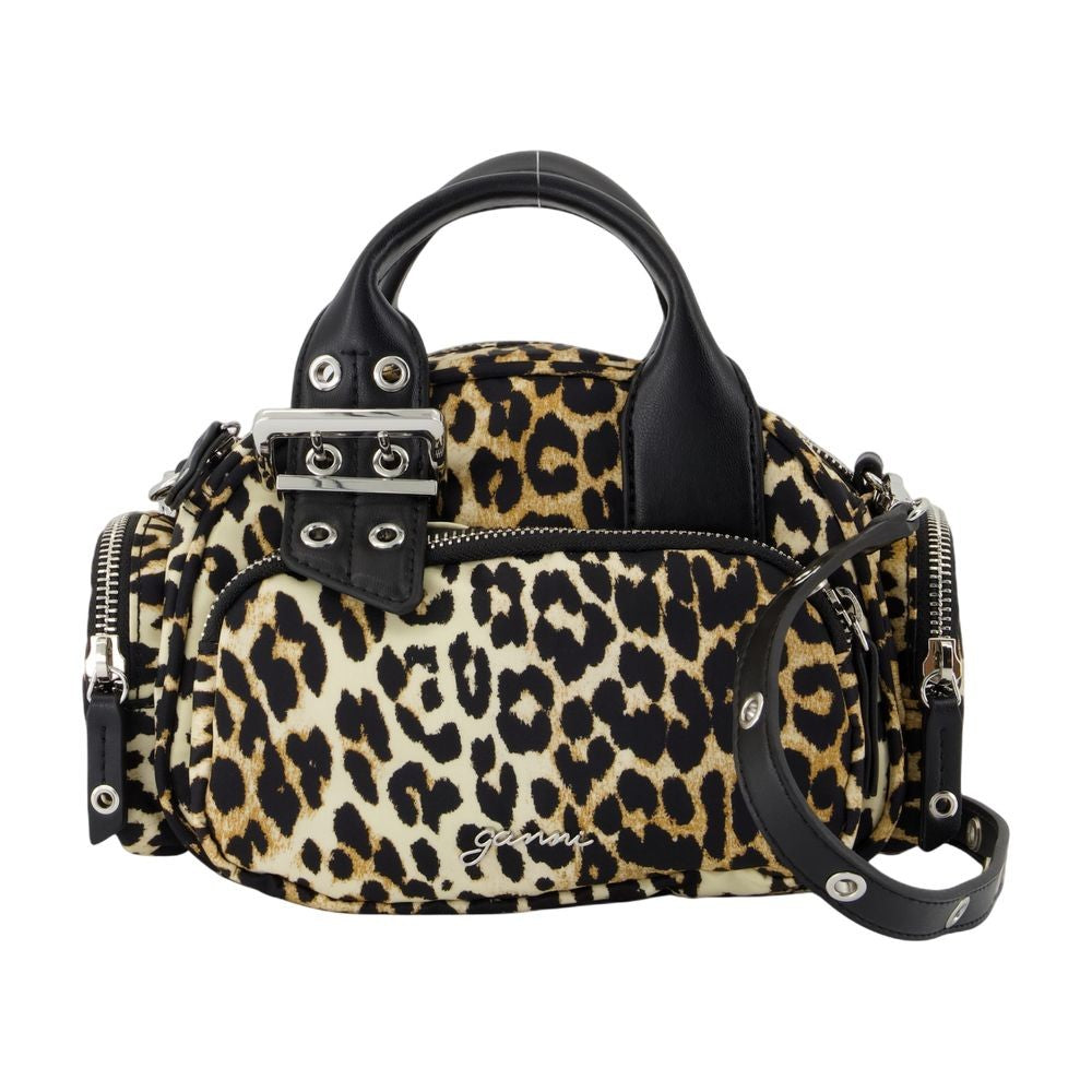 Ganni Bucky Polochon Small Crossbody - Nylon - Printed