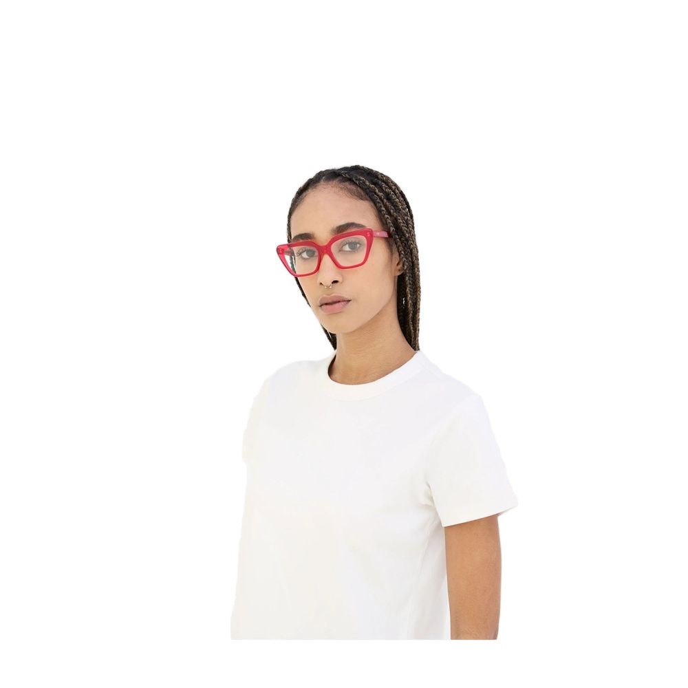 Retrosuperfuture Numero 122 Red Cat-Eye Sunglasses In Transparent Red Acetate