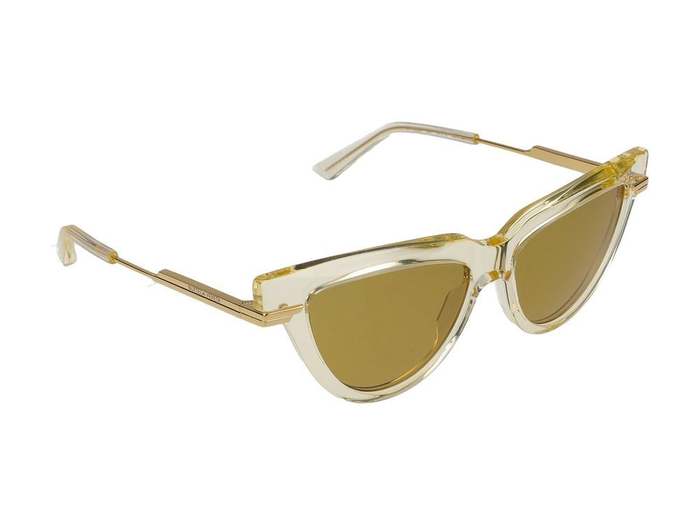 Bottega Veneta Sunglasses Bottega Veneta Bv1265s 004 Yellow Gold Brown 54/15/140