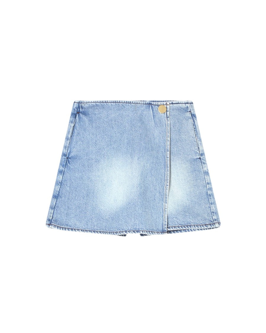 Armani Exchange Light Blue Denim Shorts Frayed Hem