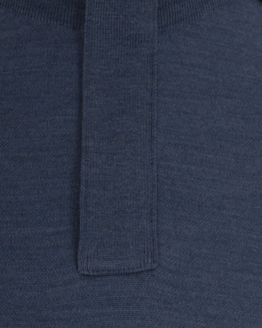 Paul & Shark Blue Half-Zip Sweater