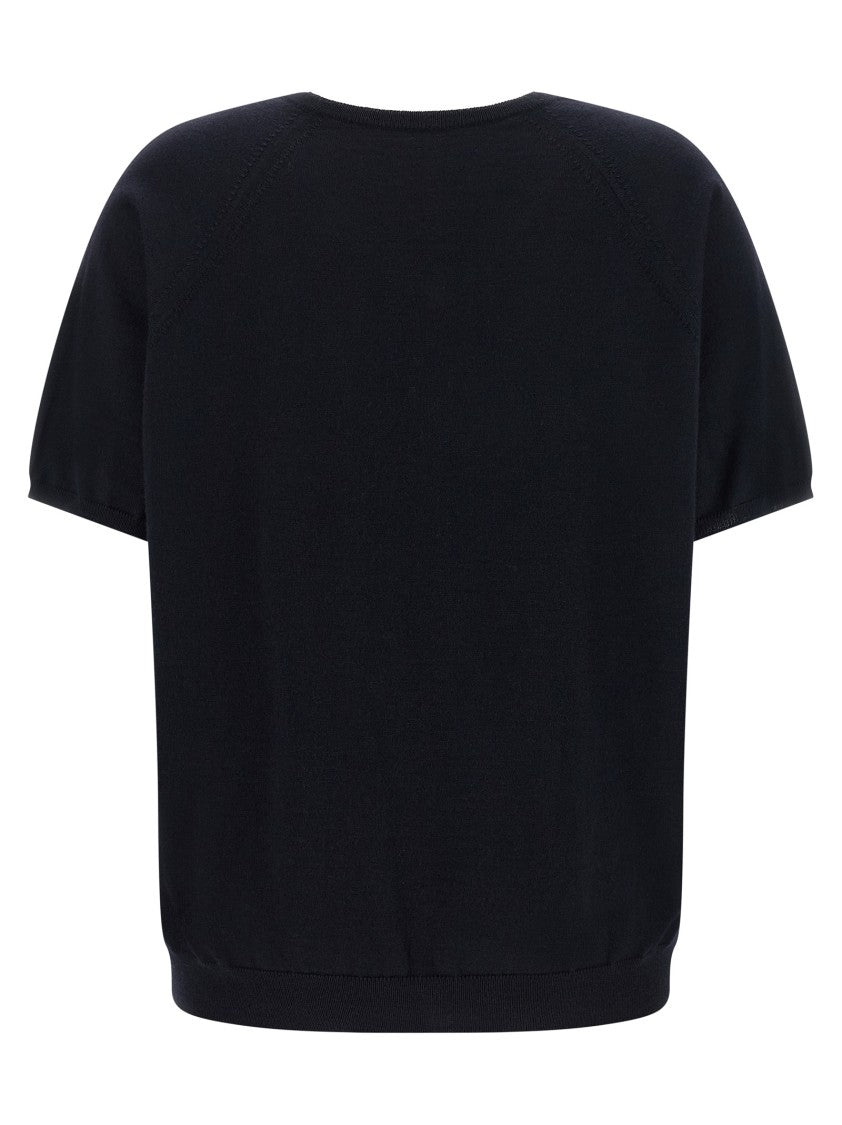 Miu Miu Logo Intarsia Sweater