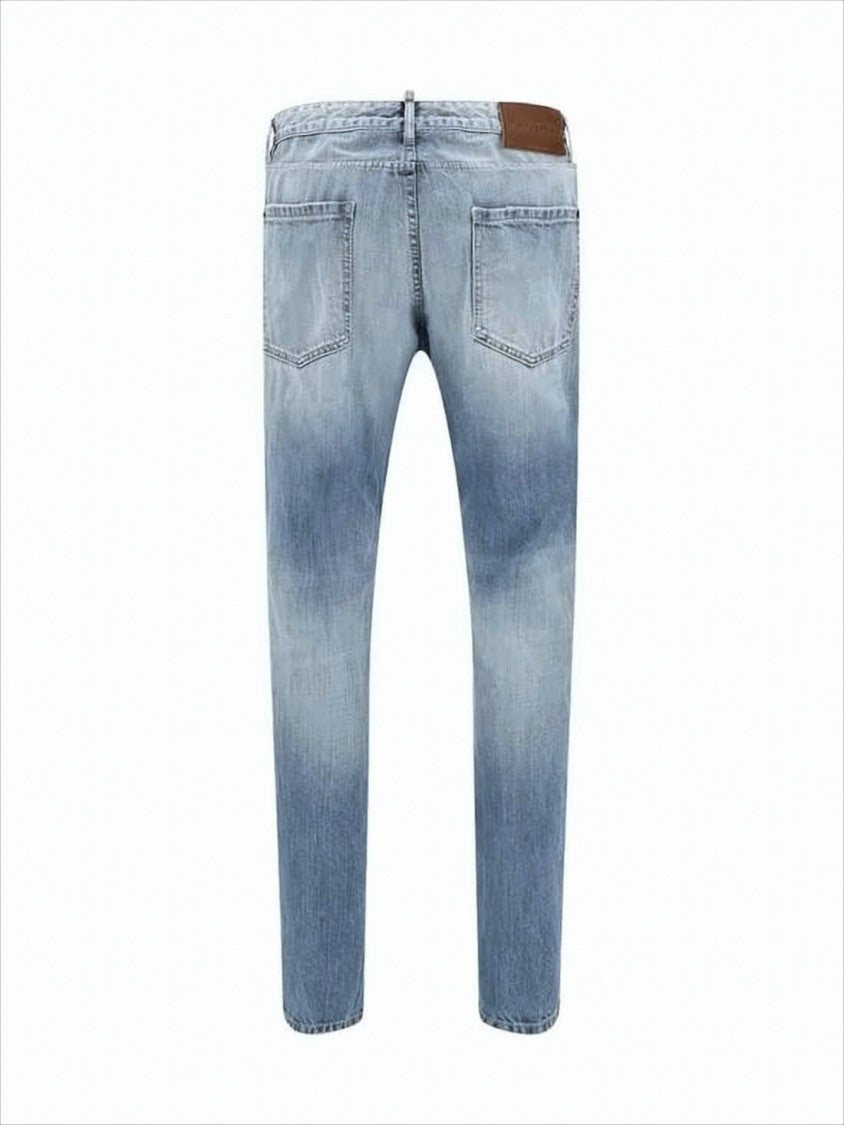 Dsquared2 Faded Light Blue Denim Pants