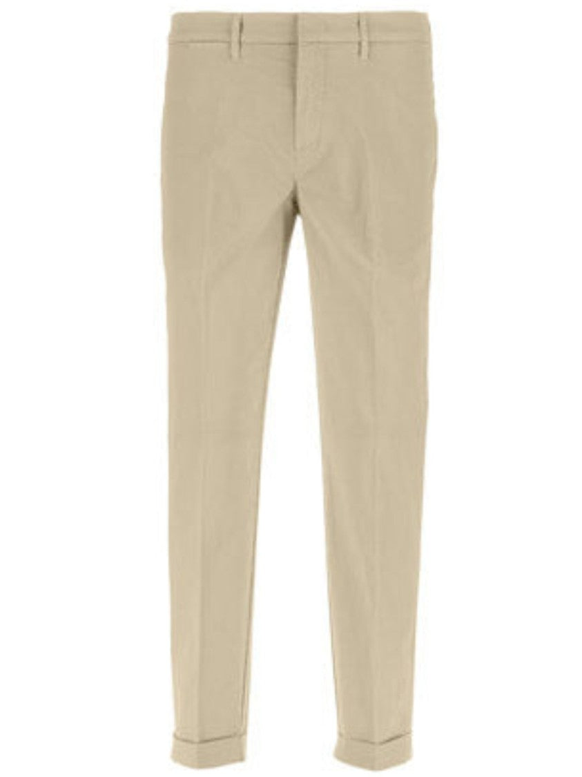 Fay Tailored Slim-Fit Cuffed Hem Pants