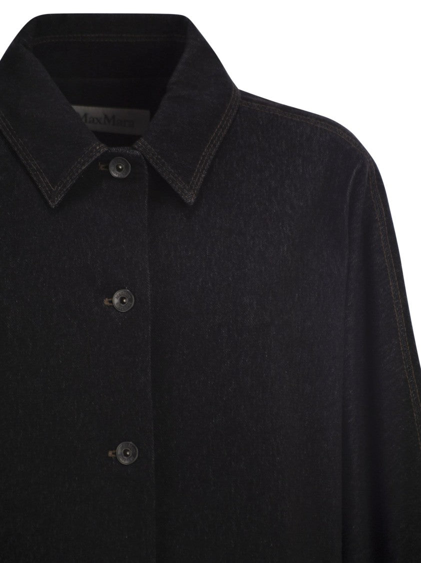 Max Mara Mxpnettare - Denim-Effect Jersey Jacket