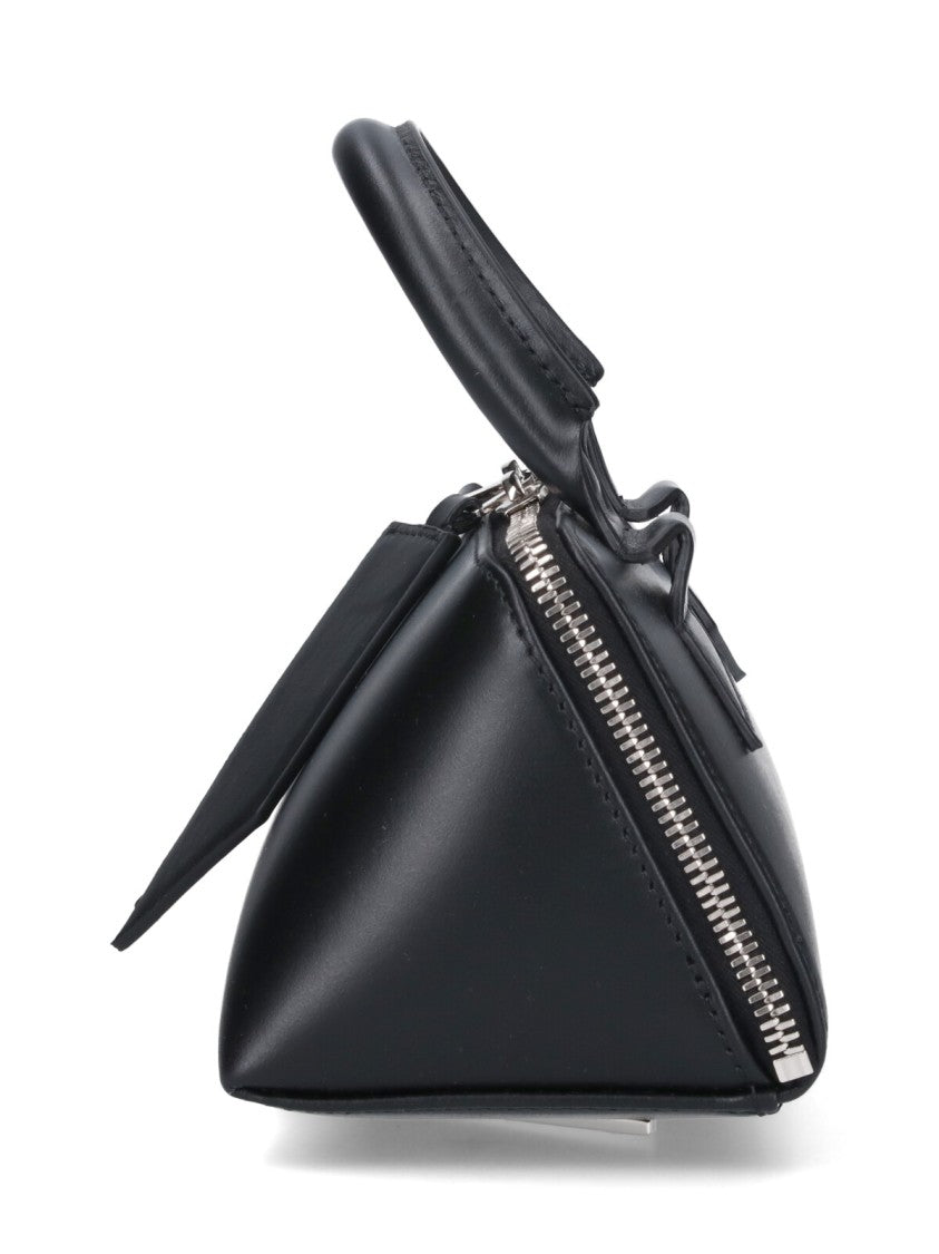 The Attico Rectangular Handbag With Silver Hardware