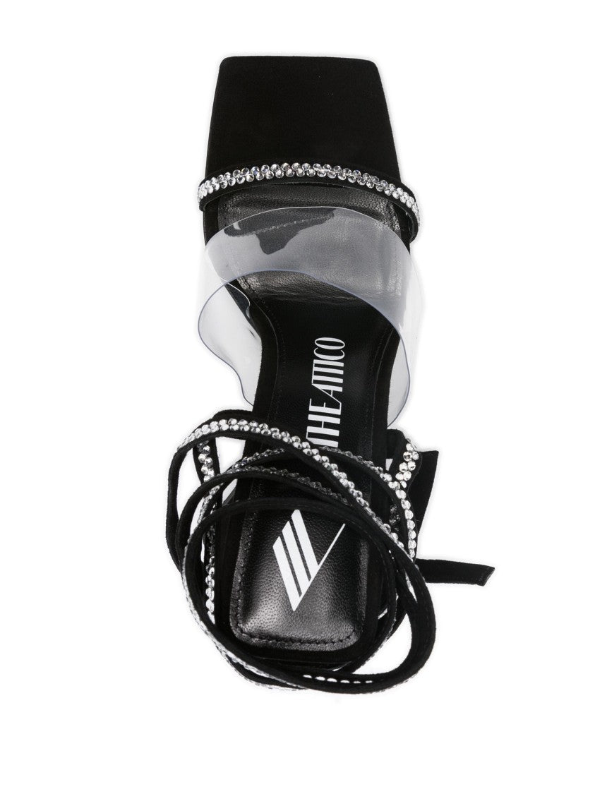 The Attico Isa 115Mm Embellished Leather Sandals