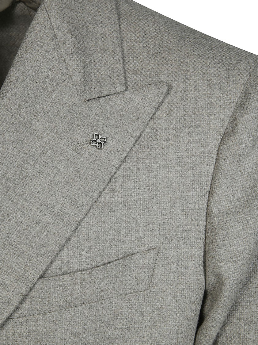 Tagliatore Double-Breasted Tailored Jacket With Notched Lapel