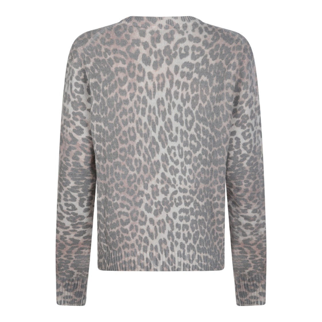 Ganni Leopard Print Knit Sweater
