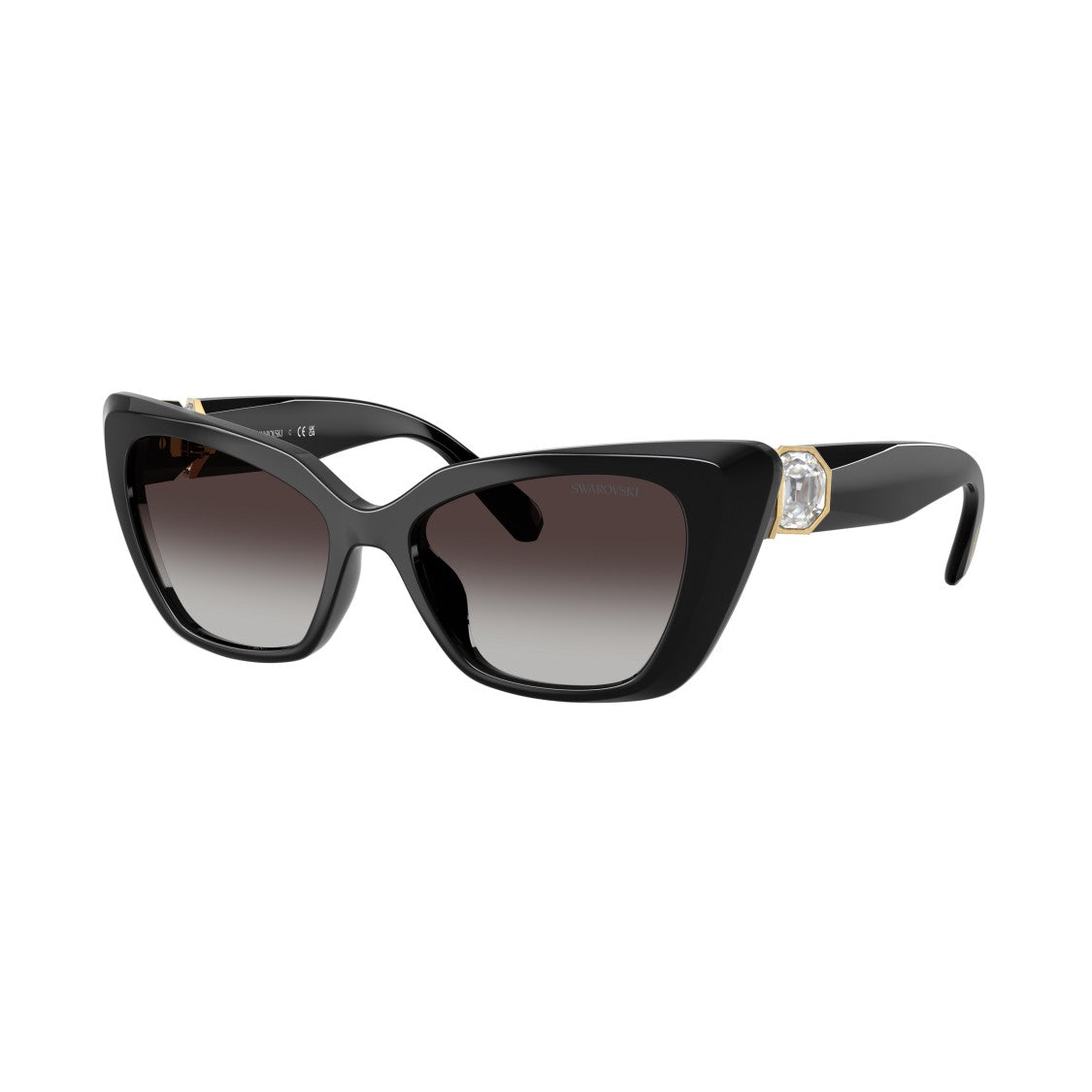 Swarovski 0Sk6047 Cat-Eye Sunglasses With Crystal Embellishments