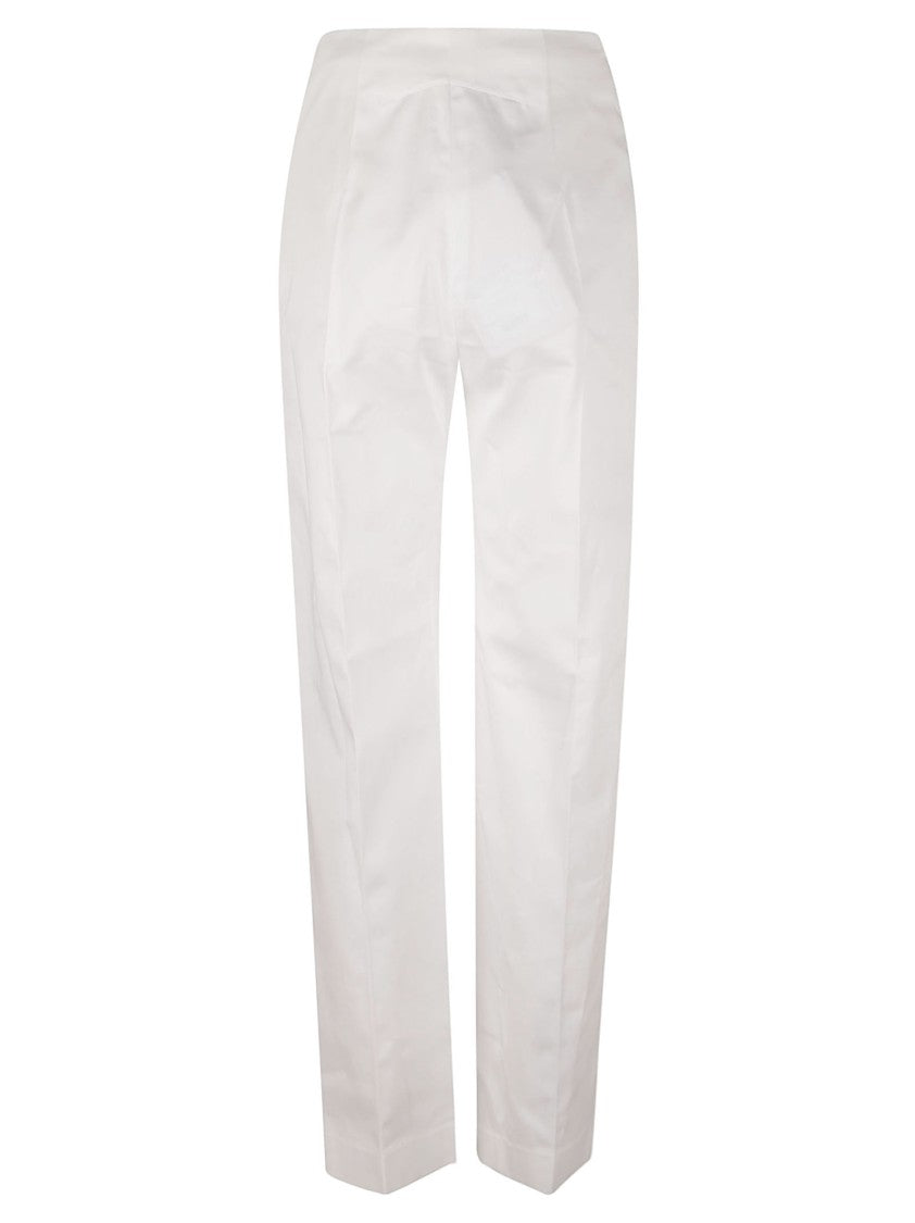 Patou Tailored High-Waist Wide-Leg Trousers With Button Detail