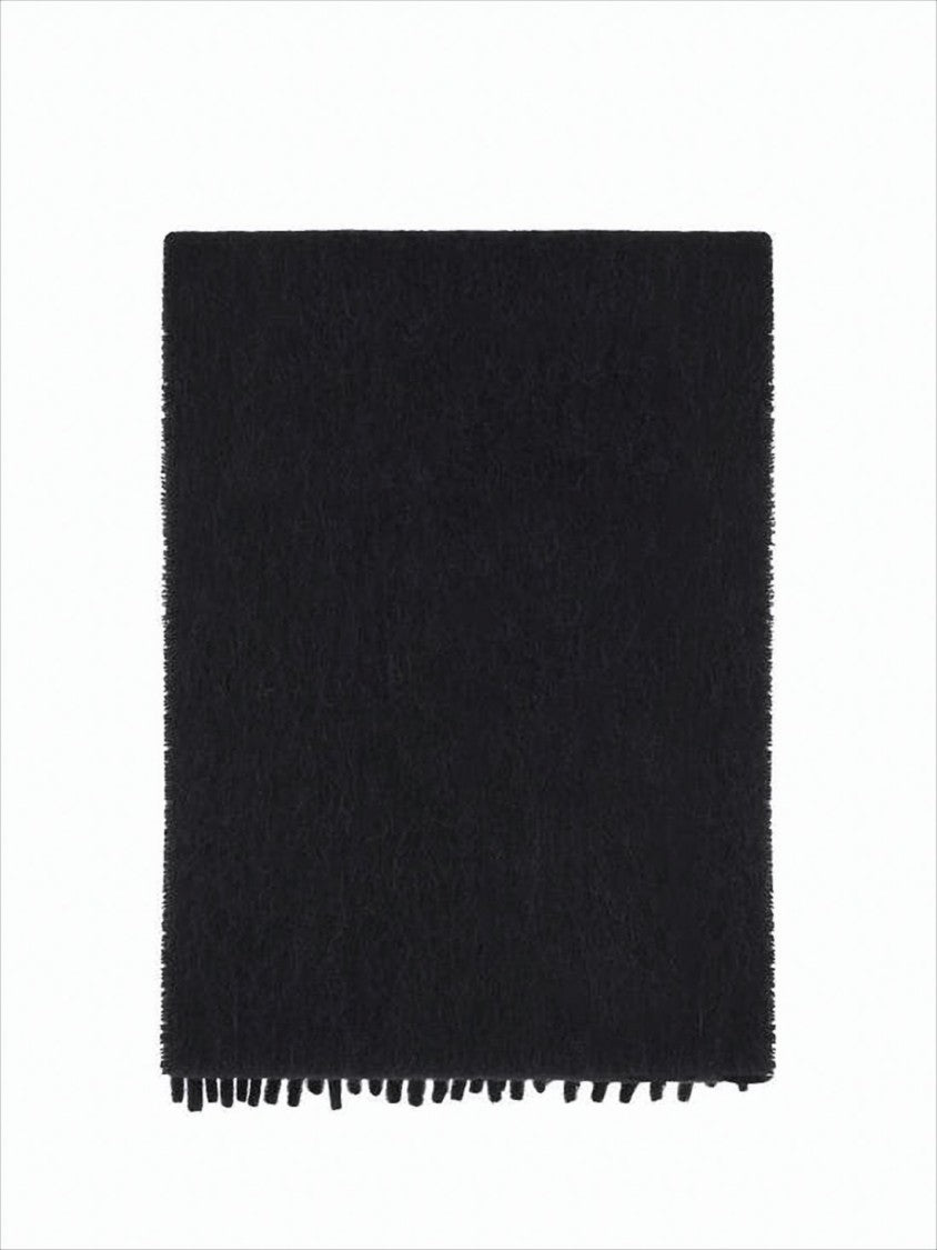 Marni Rectangular Alpaca-Blend Scarf With Fringed Edges