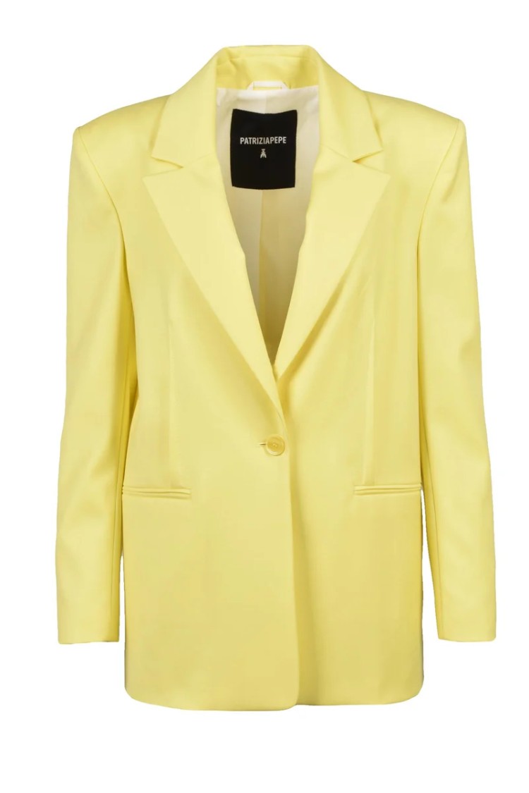 Patrizia Pepe Straight Jacket - Yellow