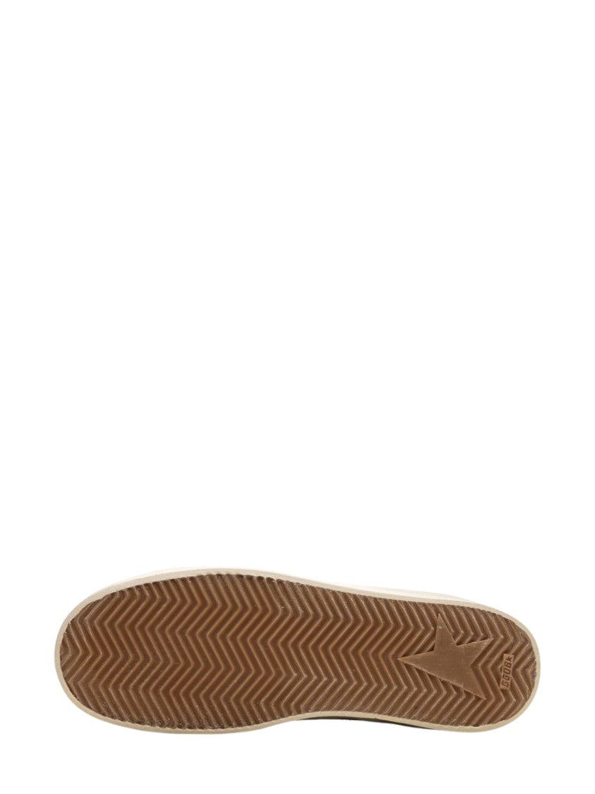 Golden Goose Black Perforated Upper Winged Emblem Low-Top Sneakers
