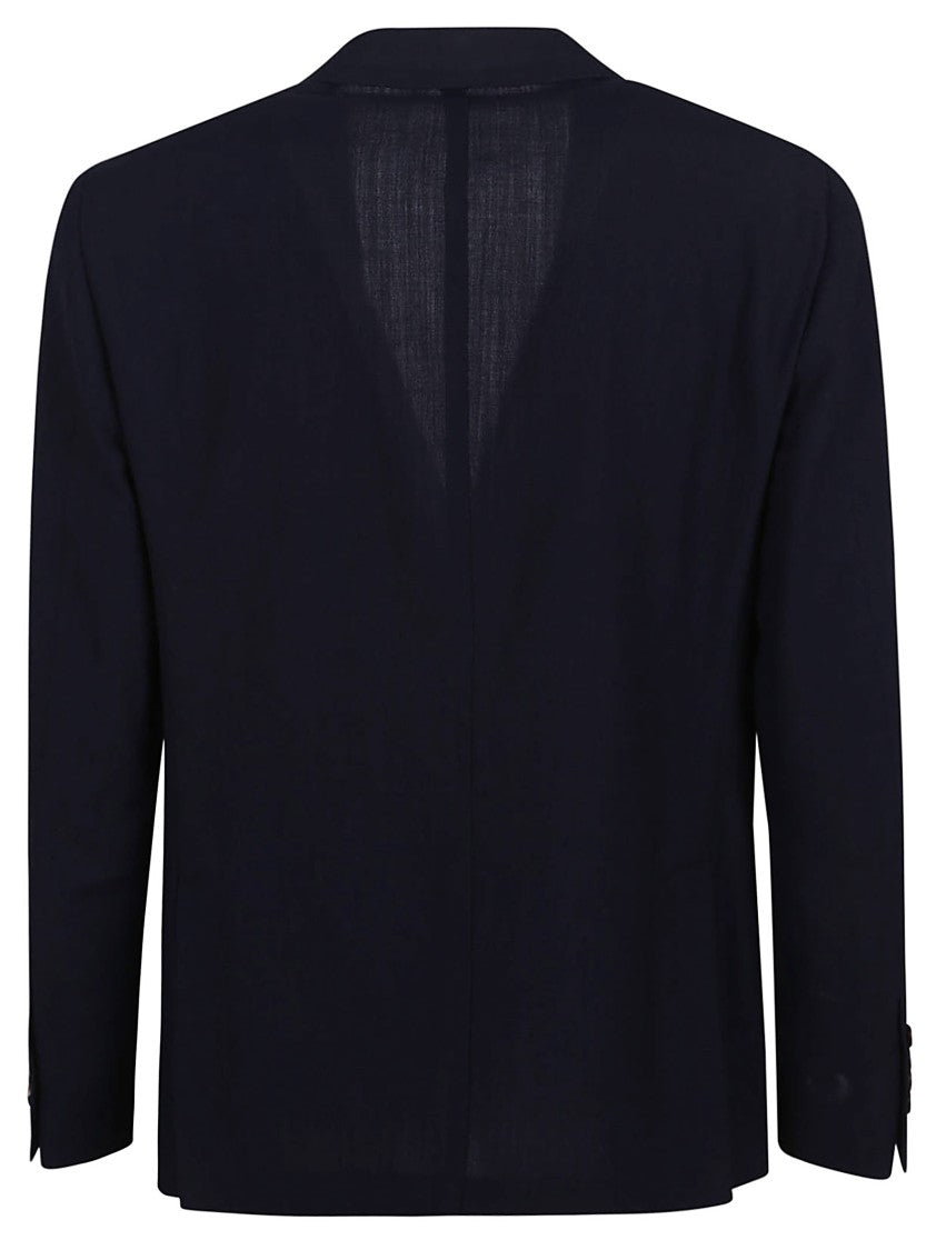Eleventy Tailored Black Wool Blend Blazer