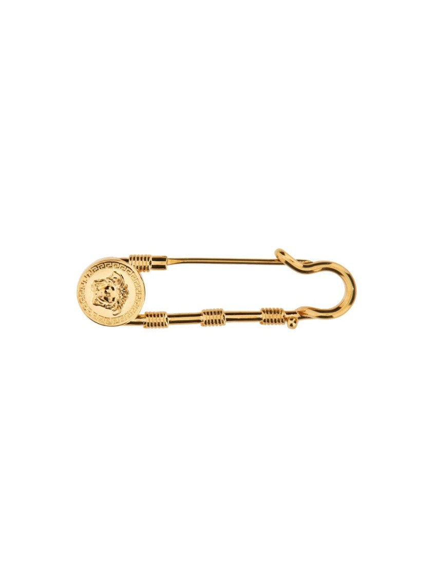 Versace Polished Gold Classical Brass Safety Pin