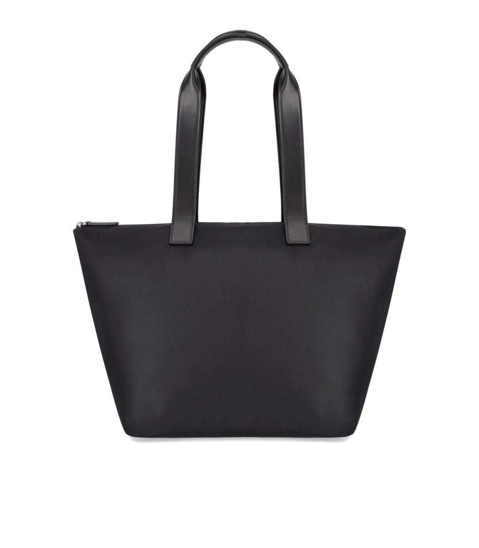 Emporio Armani Black Nylon Shopping Bag