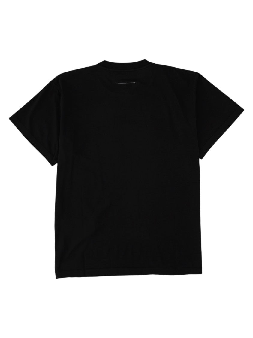 Mm6 By Maison Margiela White Boxy Fit Minimalist Patch Cotton T-Shirt