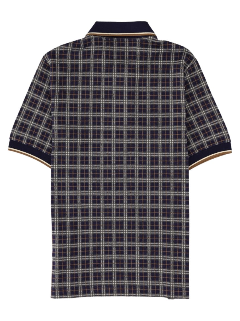Burberry Multicolour Checkered Short-Sleeve Viscose-Blend Polo Shirt