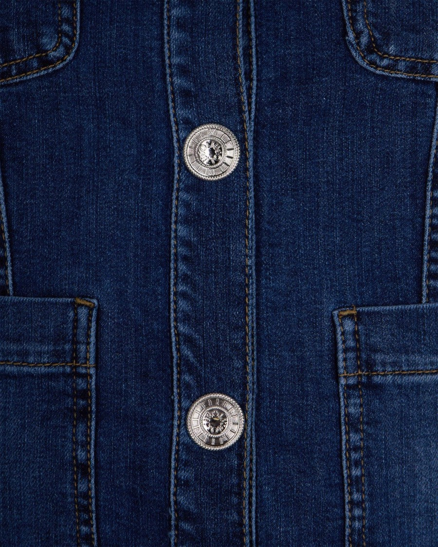 Liu Jo Denim Jacket With Logo Buttons