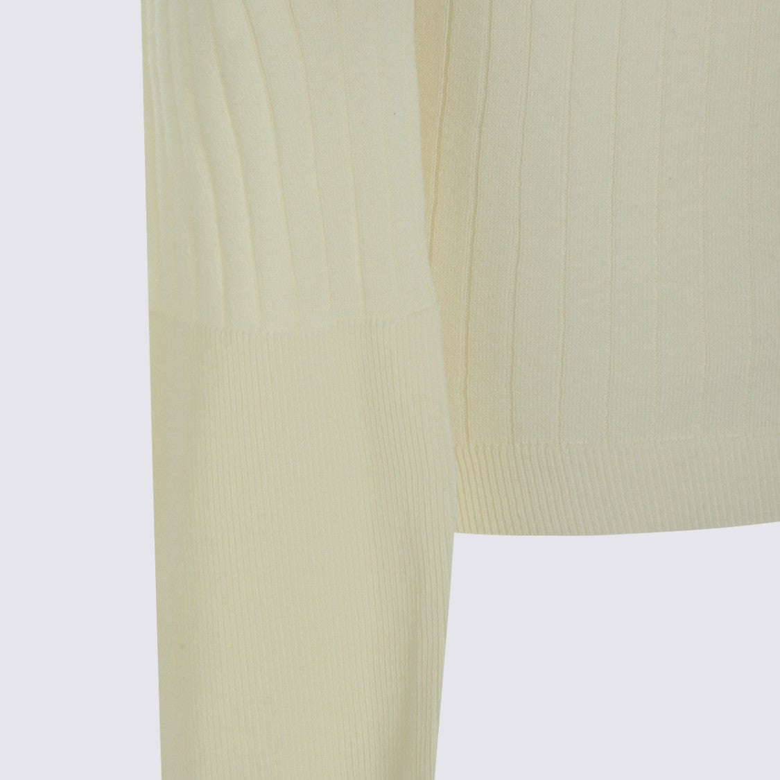 Malo Ribbed Knit Sweater With Deep V-Neckline And Minimalist Design
