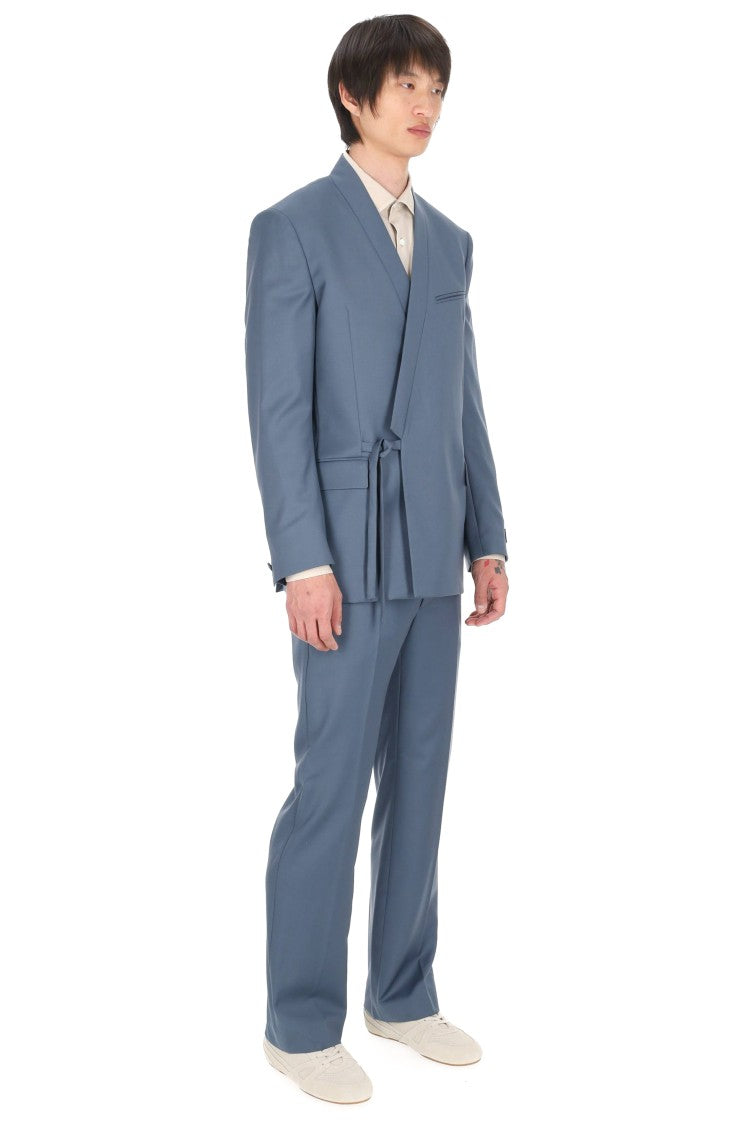Kenzo Tailored Kimono Double-Breasted Virgin Wool Jacket