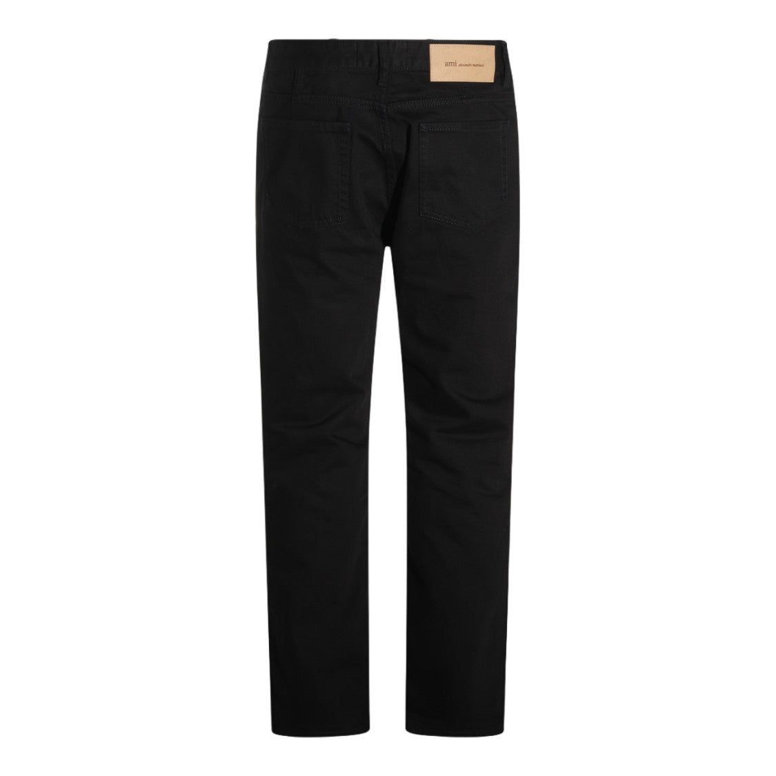 Ami Paris Straight-Leg Branding Patch Five-Pocket Jeans