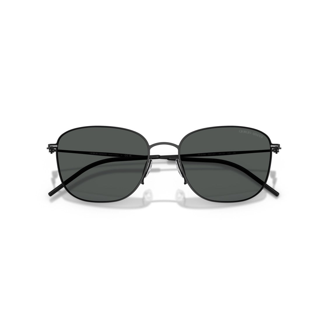 Giorgio Armani 0Ar6168 Rectangular Metal Frame Sunglasses With Adjustable Nose Pads