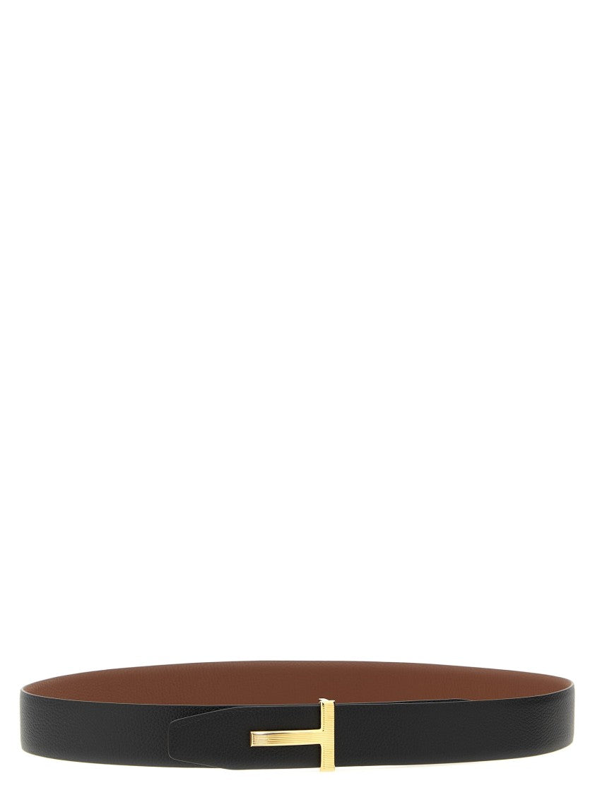 Tom Ford Logo Buckle Reversible Belt