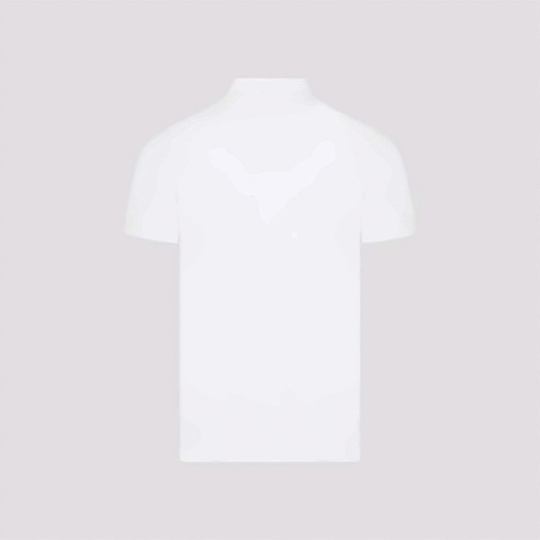 Stone Island White Polo Shirt With Traditional Collar