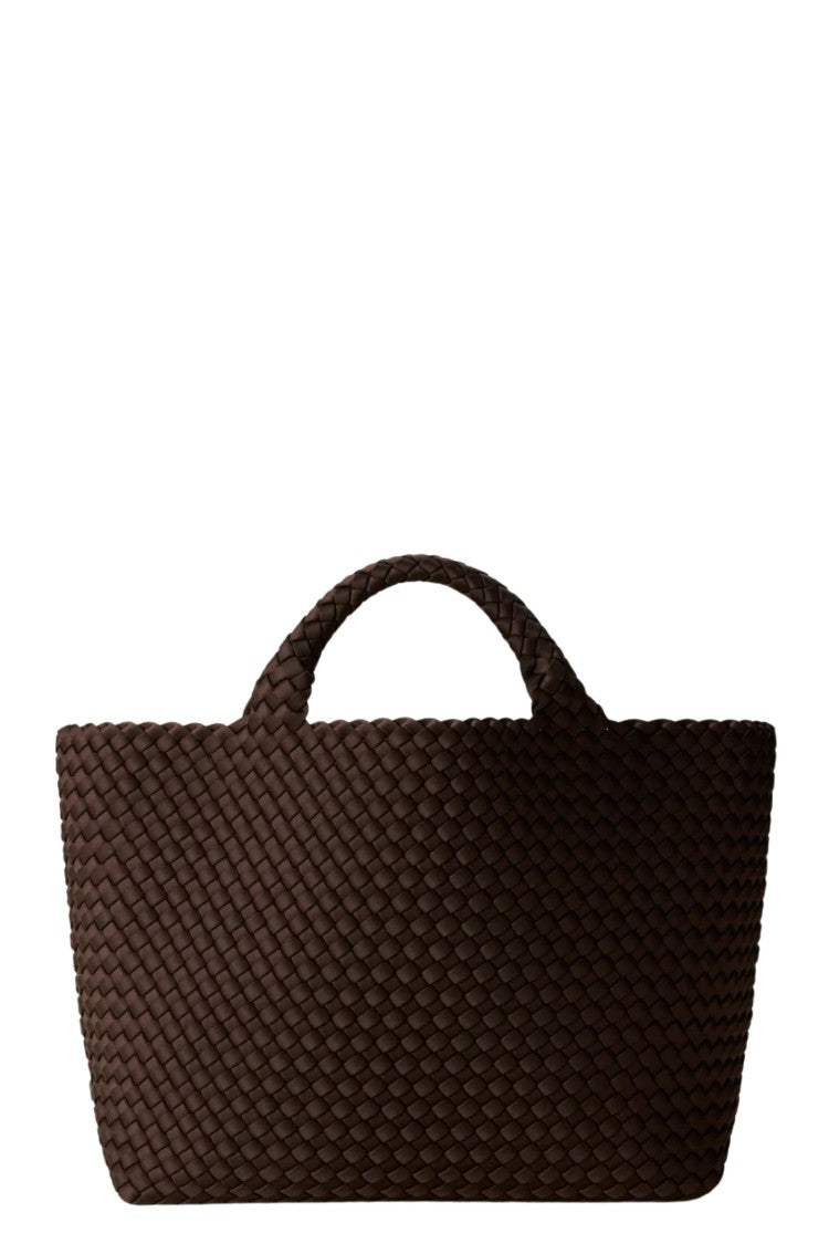 Naghedi Chocolate St Barths Medium Woven Neoprene Tote Bag