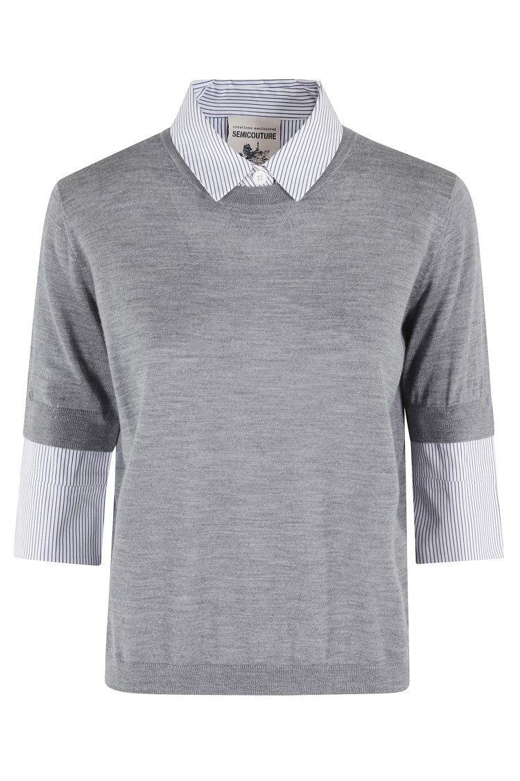 Semi Couture Chiara Boxy-Fit Wool Top