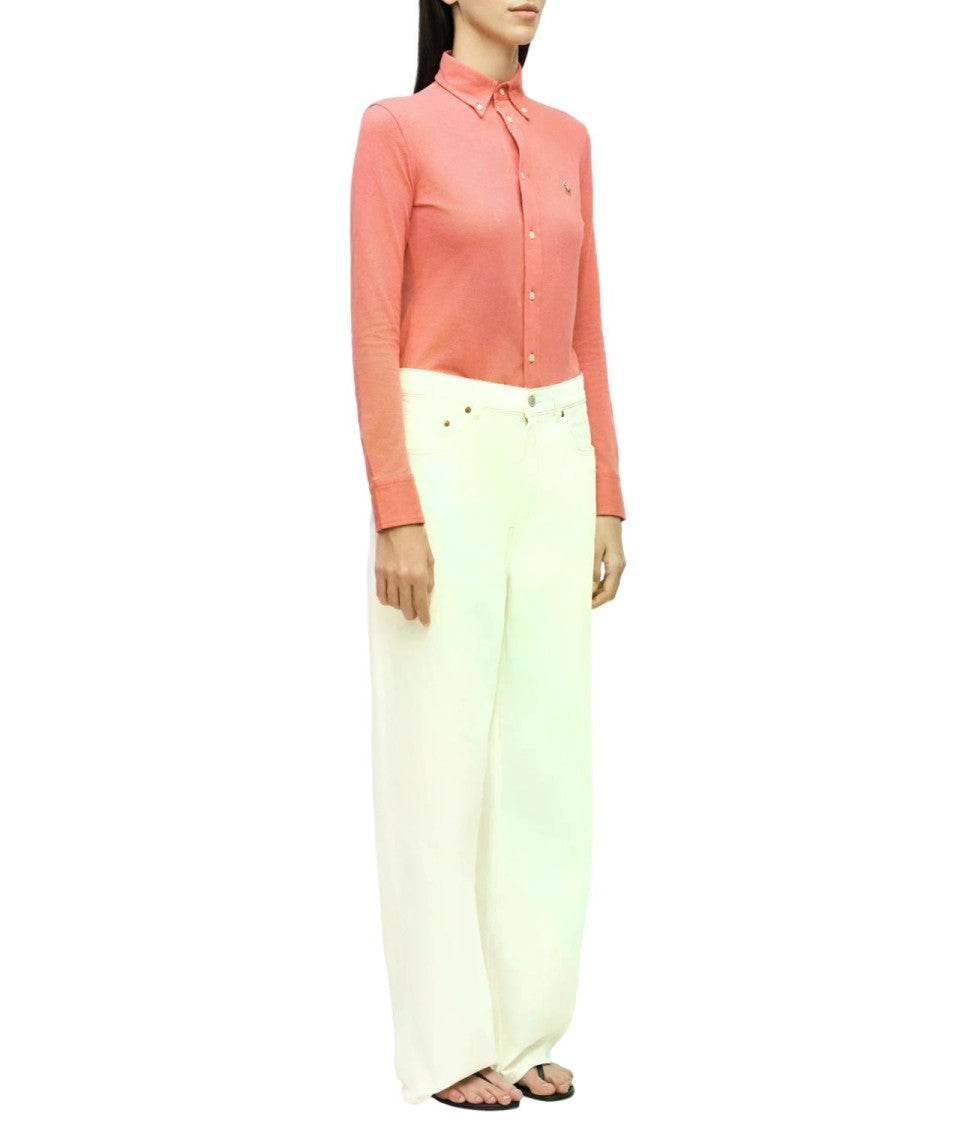 Lauren Ralph Lauren Pristine White High-Waisted Wide-Leg Pants