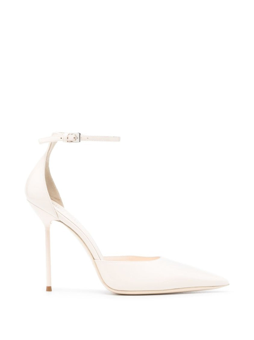 Paris Texas Ivory Silk And Nylon Pointed Heels