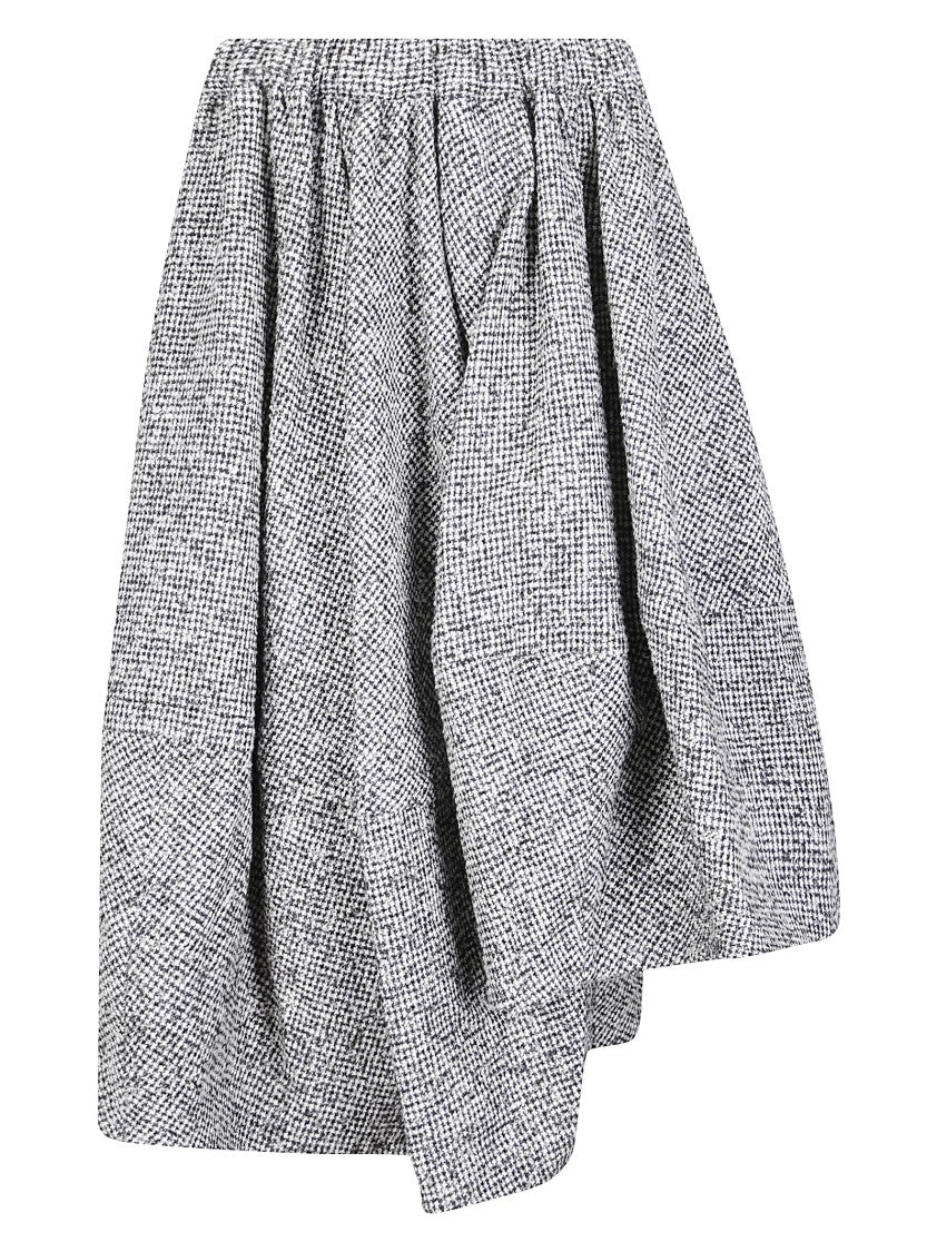 Comme Des Garçons Tailored Wool-Nylon Blend Skirt With Classic Silhouette