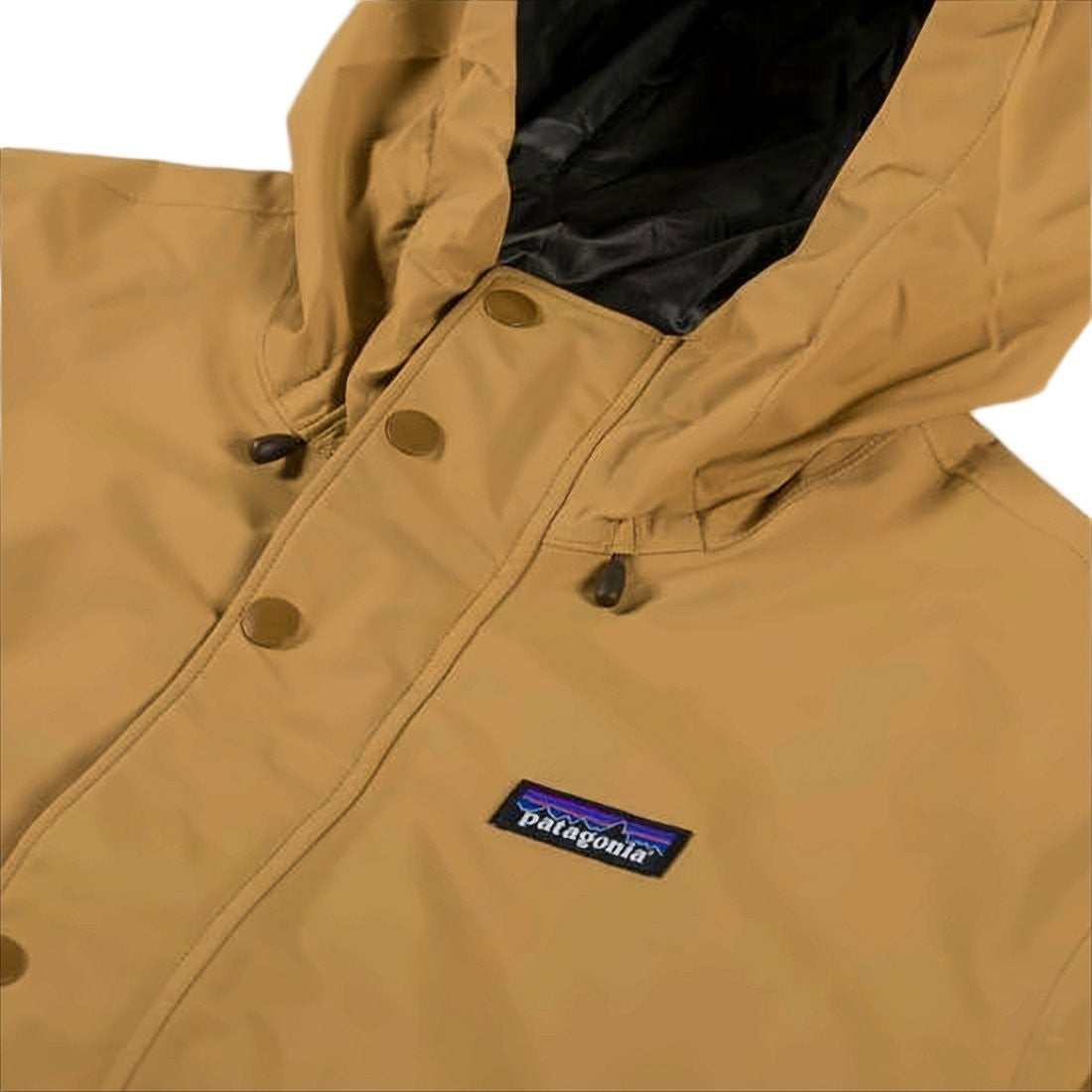 Patagonia Minimalist Tan Jacket With Adjustable Hood