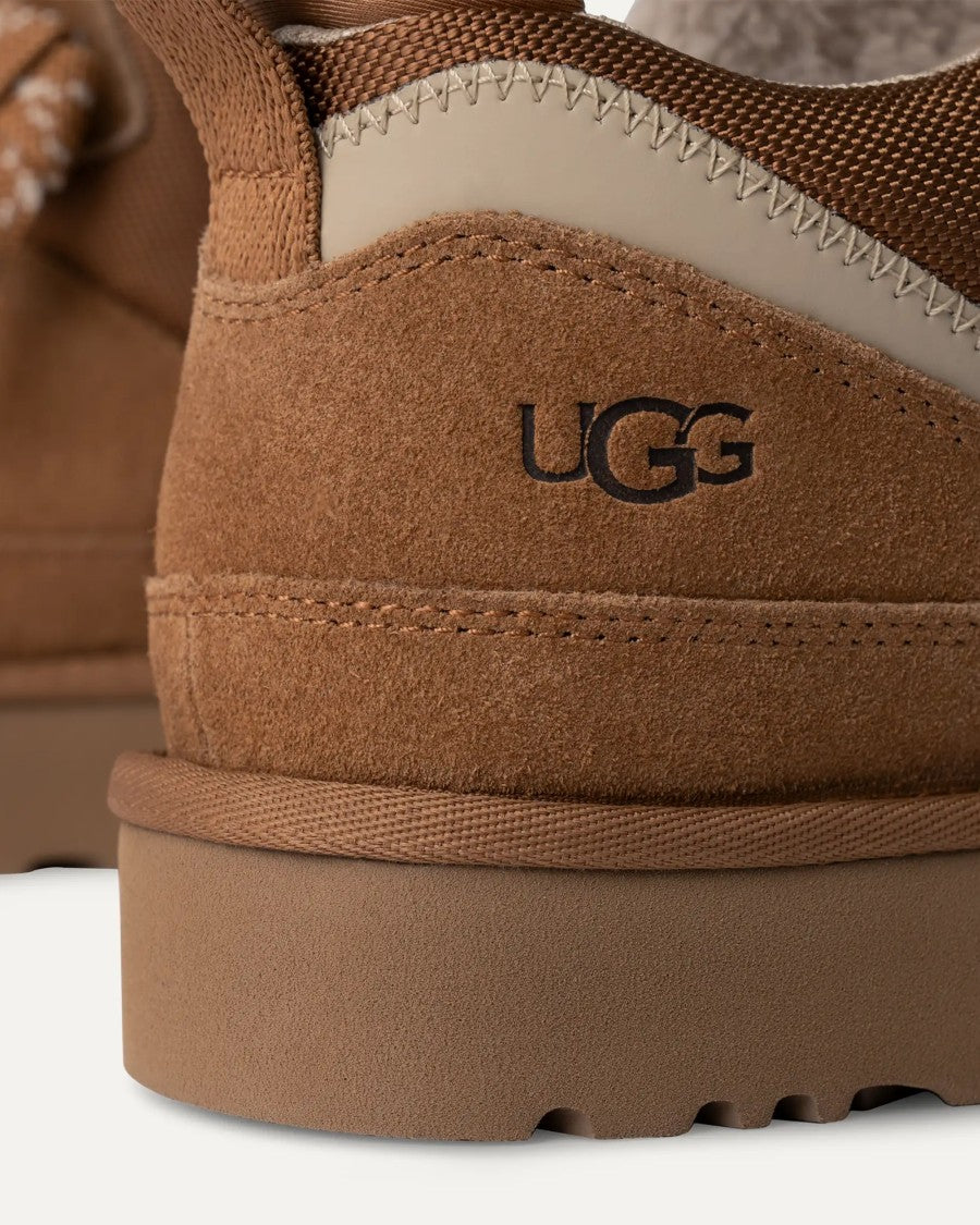 Ugg Low-Profile Brown Sneakers With Suede And Nylon Upper