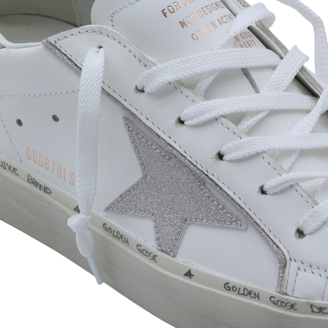 Golden Goose White Leather Low-Top Sneakers